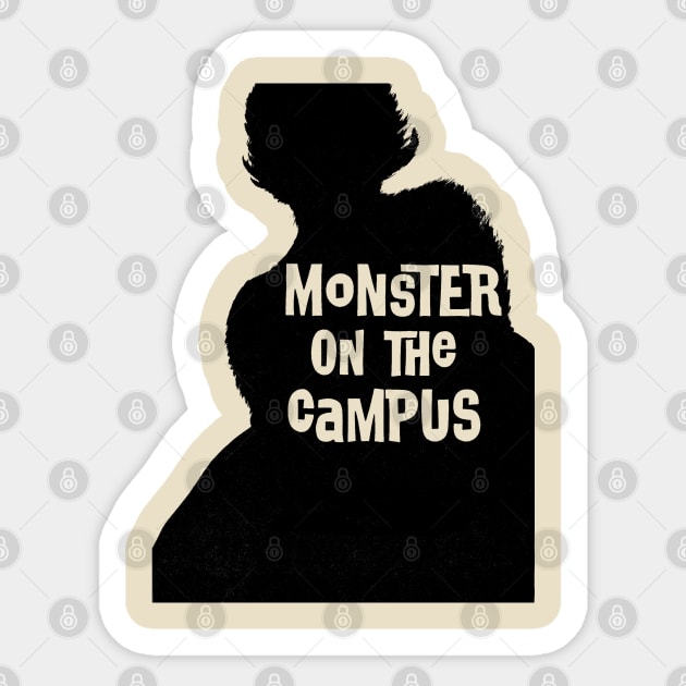 Monster on the campus Sticker by LordDanix